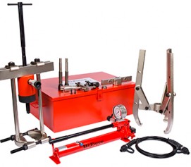 ست کامل پولی کش ، کنسکش ، داخل کش ، شیلنگ و پمپ هیدرولیکی 700 بار فشارقوی تا ظرفیت 50 تن مدل PKC-Range ساخت هایفورس انگلستان